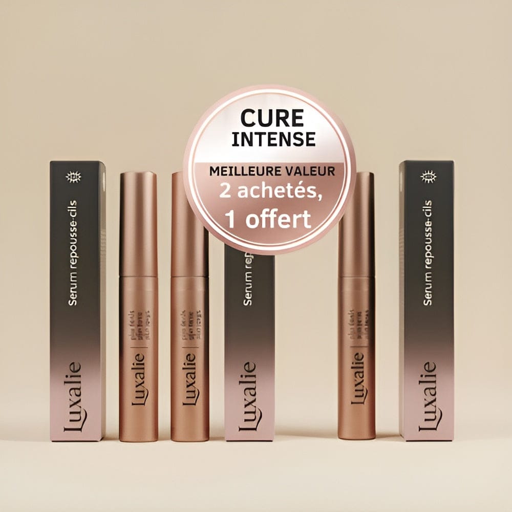 Pack Cure Intense Luxalie - 3 sérums repousse cils - Meilleure valeur : 2 achetés 1 offert