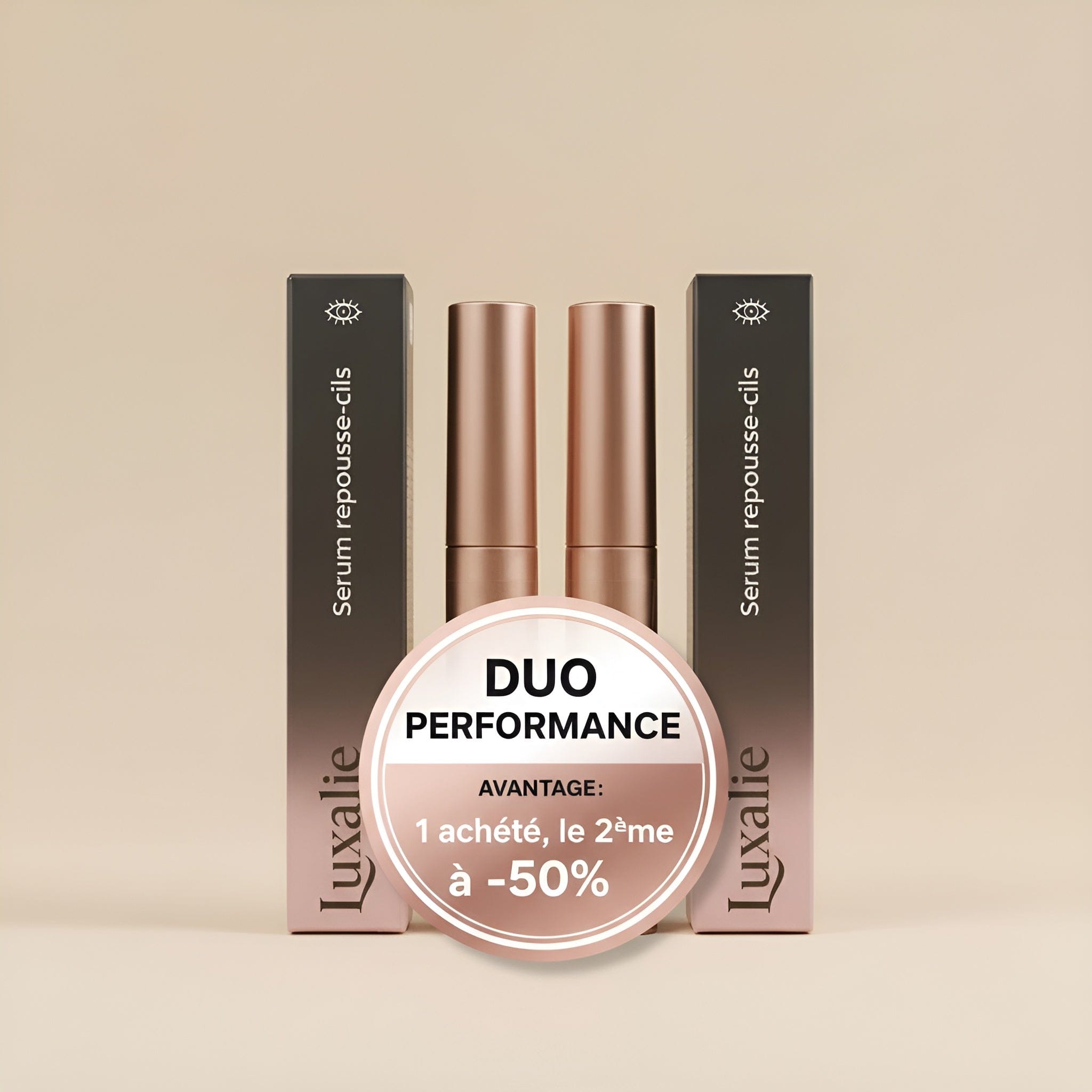 Pack Duo Performance Luxalie - 2 sérums repousse cils - Avantage : 1 acheté, le 2ieme -50%